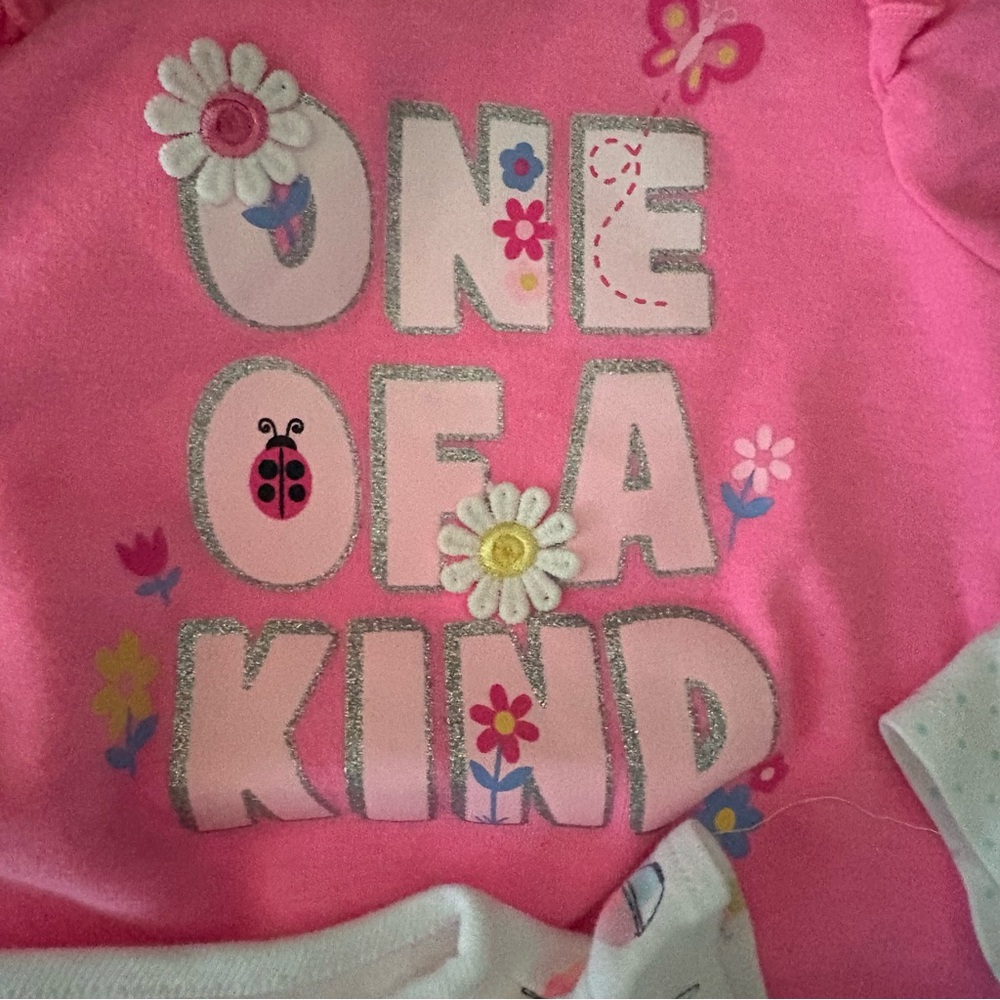 Various Baby Girl sleepers & Rompers 8 pc. bundle Sizes 9 & 12 mo. INV25/506 - Picture 10 of 16